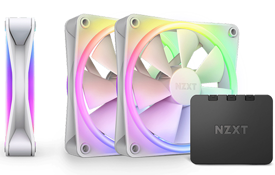 Kit Fan Com 3 Unidades NZXT F120RGB DUO, RGB, 120mm, White, Com